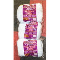 LOT OF 3- LIGHT BLUE/WHITE MIX YARN