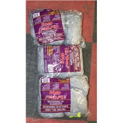 LOT OF 3- GREY YARN