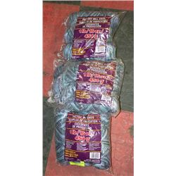 LOT OF 3- PURPLE/GREEN MIX YARN