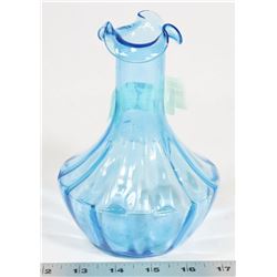 VINTAGE BLUE GLASS VASE