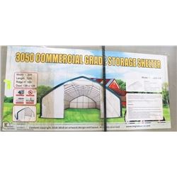 30FT X 50FT X 16FT STRAIGHT WALL PEAK SHELTER WITH