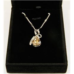 PEACH FASHION NECKLACE WITH