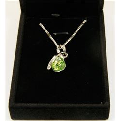 YELLOW GREEN  FASHION NECKLACE WITH