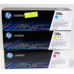 HP LASERJET 128A CYAN, 128A YELLOW, 128A MAGENTA