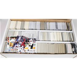 BOX OF 2500+ NHL CARDS.