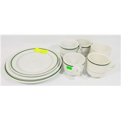8 PIECES OF VITRIFIED DISHES