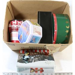 BOX OF COLLECTORS TINS