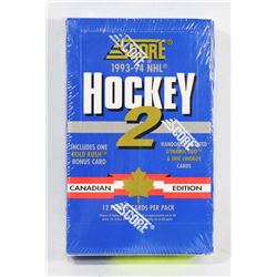 1993-94 SCORE HOCKEY 2 FACTORY SEALED BOX