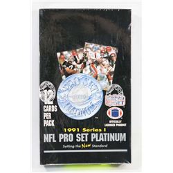 1991 PRO SET PLATINUM NFL FACTORY SEALED BOX,