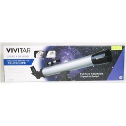 VIVITAR 60X/120X POWER REFRACTOR TELESCOPE NEW.