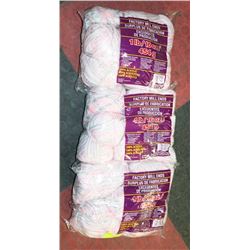 LOT OF 3- PINK/WHITE/GREY MIX. YARN