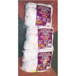 LOT OF 3- PINK/WHITE/GREY MIX. YARN