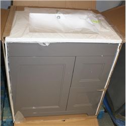 NEW LUXO MARBLE VANITY AND SINK KIT 2 DRAWER