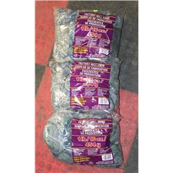 LOT OF 3- GREY/BLUE/GREEN MIX YARN