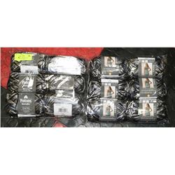 LOT OF 12 PATONS METALLIC BLACK MARBLE YARN