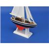 Image 2 : Wooden American Sailer Model Sailboat Decoration 9"