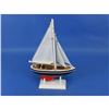 Image 3 : Wooden American Sailer Model Sailboat Decoration 9"