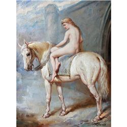 Nude on Horse 12X16