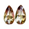 Image 1 : 21.05 Ct Pear Checker Cut Bi-color Ametrine