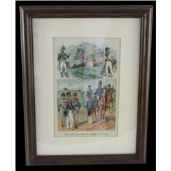 1899 Chromolithograph Print, War of 1812