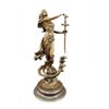 Image 1 : Original Justice Lady Bronze Marble Statue Nude Female