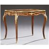 Image 1 : 20thc French Louis XV Style Bronze Ormolu Mounted Marquetry Inlaid Kingwood Writing Table