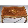 Image 2 : 20thc French Louis XV Style Bronze Ormolu Mounted Marquetry Inlaid Kingwood Writing Table