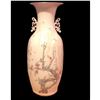 Image 1 : Chinese Birds Tree Blossoms Butterflies Large Porcelain Vase 22" Old