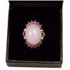 Image 1 : Lavender Jade & Amethyst 14kt Gold Ring