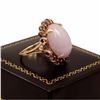 Image 2 : Lavender Jade & Amethyst 14kt Gold Ring