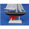 Image 2 : Wooden American Sailer Model Sailboat Decoration 9"