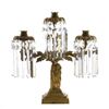 Image 1 : 19thc Gilt Brass Three Light Girandole