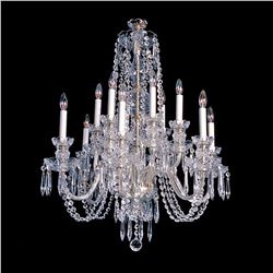 Alexandria - 8 Light Crystal Chandelier - 28" x 34"