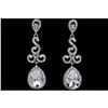 Image 1 : Czech Crystal Bridal Drop Earrings