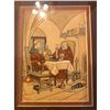 Image 2 : Original Eliott French Pochoir Print, Monks at Dinner