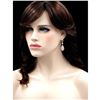 Image 3 : 18kt Gold Plated Cubic Zirconia Bridal Drop Earrings