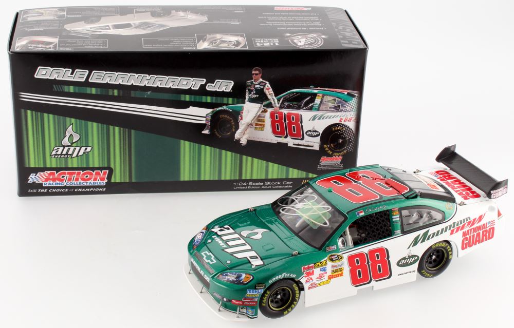 Dale Earnhardt Jr Signed 09 Amp Energy National Guard 1 24 Le Premium Action Diecast Car D