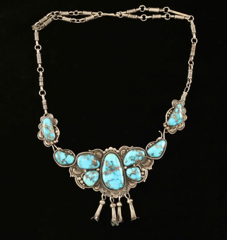 Turquoise necklace navajo Clearance