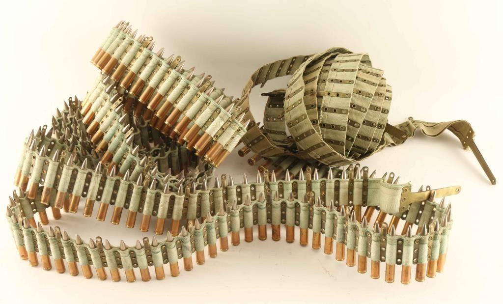 Machine Gun Ammo Belt 3 WWI Vickers Machine Gun Ammo Belts