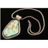 Image 2 : Large Light Blue Turquoise Pendant