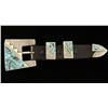 Image 1 : Zuni Inlaid Buckle & Keeper