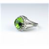 Image 1 : Dramatic Peridot & Diamond Ring