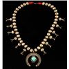 Image 2 : Navajo Sterling & Turquoise Squash Blossom
