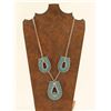 Image 1 : Zuni Needlepoint Turquoise Necklace