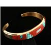 Image 2 : 14K Gold Zuni Cuff Bracelet