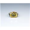 Image 3 : Designer Inspired Citrine & Diamond Ring