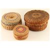 Image 2 : Lot of 3 Lidded Baskets