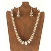 Image 1 : Navajo Sterling Silver Beaded Necklace & Earrings