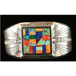 Zuni Inlaid Cuff Bracelet