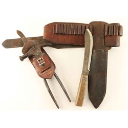Cartridge Belt, knife, Fencing Tool